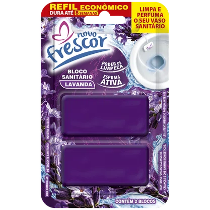 Refil Bloco Sanitário Lavanda Novo Frescor | 2 Blocos | Unidade