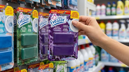 Refil Bloco Sanitário Lavanda Novo Frescor | 2 Blocos | Unidade