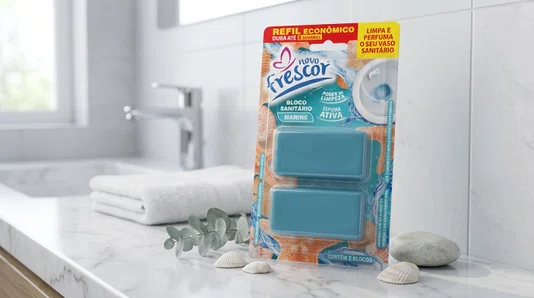Refil Bloco Sanitário Marine Novo Frescor | 2 Blocos | Unidade