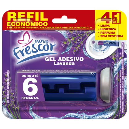 Refil Gel Adesivo Lavanda - 6 aplicações - 38g - cx com 12un