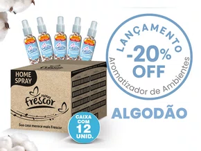 Aromatizador de Ambientes Spray Algodão | Caixa com 12 unidades 120ml