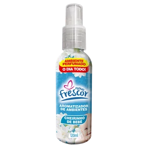 Aromatizador de Ambientes Spray Cheirinho de Bebê | Novo Frescor 120ml