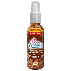 Aromatizador de Ambientes Spray Cravo & Canela | Novo Frescor 120ml