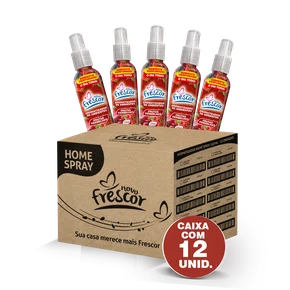 Aromatizador de Ambientes Spray Frutas Vermelhas | Caixa com 12 unidades 120ml