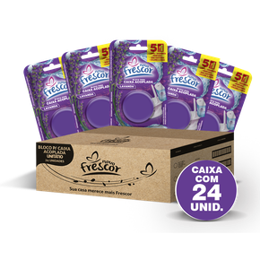 Bloco Sanitário para Caixa Acoplada Lavanda 45g caixa com 24un