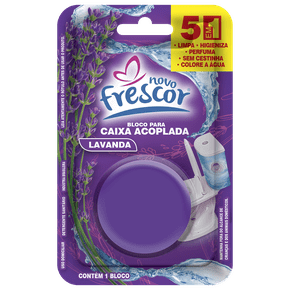 Bloco Sanitário para Caixa Acoplada Lavanda Novo Frescor - 45g