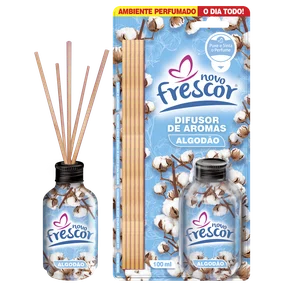 Difusor de Aromas Algodão | Varetas | Novo Frescor | 100ml