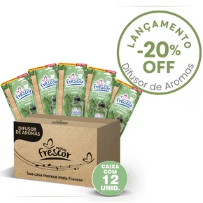 Difusor de Aromas Bambu | Caixa com 12 unidades | 100ml Novo Frescor