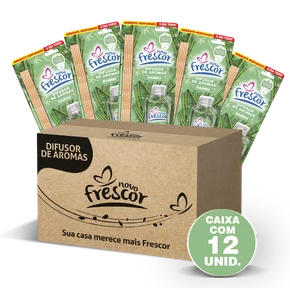 Difusor de Aromas Bambu | Caixa com 12 unidades | 100ml Novo Frescor