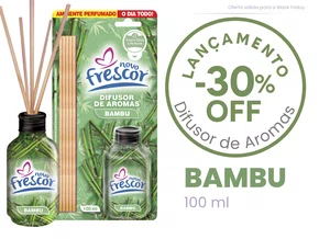 Difusor de Aromas Bambu | Varetas | Novo Frescor | 100ml