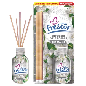 Difusor de Aromas Chá Branco | Varetas | Novo Frescor | 100ml