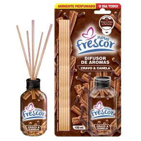 Difusor de Aromas Cravo & Canela | Varetas | Novo Frescor | 100ml