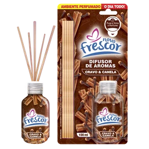 Difusor de Aromas Cravo & Canela | Varetas | Novo Frescor | 100ml