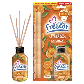 Difusor de Aromas Laranja | Varetas | Novo Frescor | 100ml
