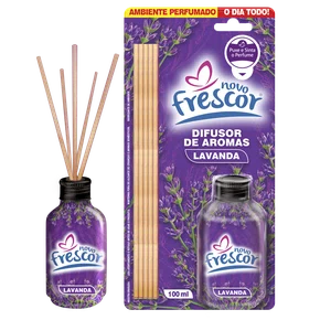Difusor de Aromas Lavanda | Varetas | Novo Frescor | 100ml