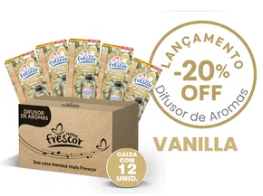 Difusor de Aromas Vanilla | Caixa com 12 unidades | 100ml