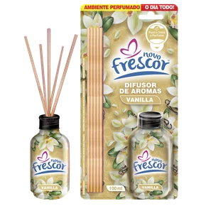 Difusor de Aromas Vanilla | Varetas | Novo Frescor | 100ml