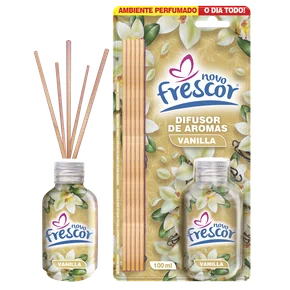Difusor de Aromas Vanilla | Varetas | Novo Frescor | 100ml