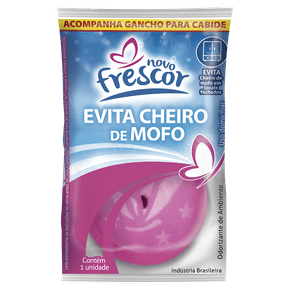 Evita Cheiro de Mofo Talco Novo Frescor - Contém 1 Pastilha