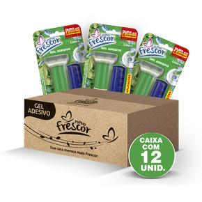Gel Adesivo Sanitário Limão | 4 aplicações | com Aplicador | 28g | Caixa com 12unidades