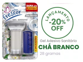 Gel Adesivo Sanitário Chá Branco | 4 Aplicações | Com Aplicador | 28g