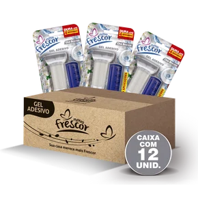 Gel Adesivo Sanitário Chá Branco | 4 Aplicações | com Aplicador | 28g | Caixa com 12unidades