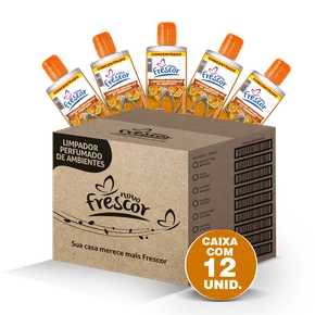 Limpador Perfumado Concentrado Laranja | Caixa com 12 unidades | 140ml
