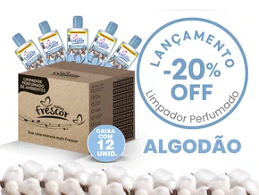 Limpador Perfumado Concentrado Algodão 140ml | Caixa com 12 UN