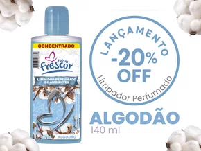 Limpador Perfumado Concentrado Algodão | Novo Frescor | 140 ml