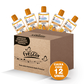 Limpador Perfumado Premium de Laranja Novo Frescor 140ml cx c/12