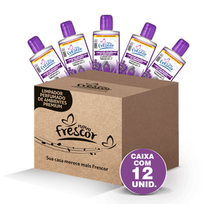 Limpador Perfumado Premium de Lavanda Novo Frescor 140ml cx c/12