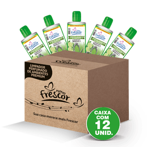 Limpador Perfumado Premium de Limão Novo Frescor 140ml cx c/12