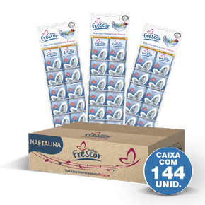 Naftalina em Bolas Novo Frescor - 21g - caixa com 144unidades