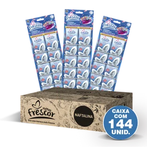 Naftalina em Bolas Novo Frescor - 21g - caixa com 144unidades