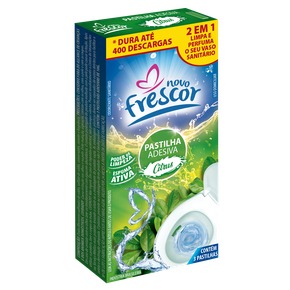 Pastilha Adesiva Sanitária Citrus Novo Frescor - Contém 3un