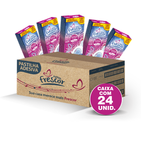 Pastilha Adesiva Sanitária Floral Novo Frescor - Caixa com 24un