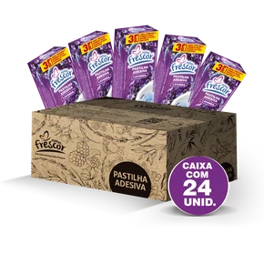 Pastilha Adesiva Sanitária Lavanda Novo Frescor - Caixa com 24un
