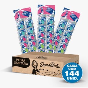 Pedra Sanitária Fragrâncias Mistas DonaBela - 22g - caixa c/ 144un