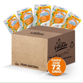 Pedra Sanitária Laranja - Caixinha 22g - Caixa com 72 unidades