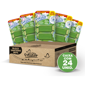 Refil Bloco Sanitário Citrus Novo Frescor - caixa com 12 unidades