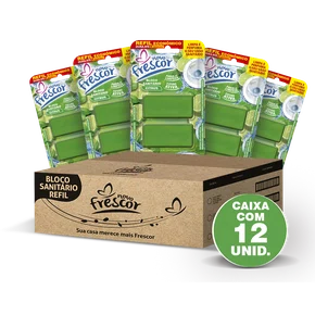 Refil Bloco Sanitário Citrus Novo Frescor - caixa com 12 unidades