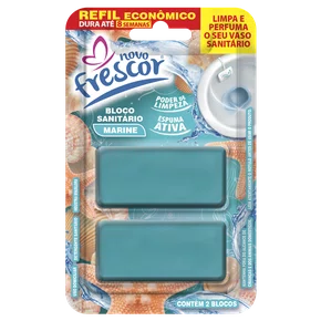 Refil Bloco Sanitário Marine Novo Frescor | 2 Blocos | Unidade