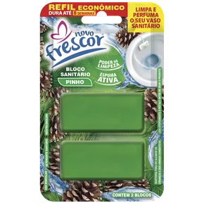 Refil Bloco Sanitário Pinho Novo Frescor | 2 Blocos | Unidade