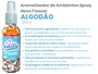 Aromatizador de Ambientes Spray Algodão | Caixa com 12 unidades 120ml
