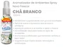 Aromatizador de Ambientes Spray Chá Branco | Caixa com 12 unidades 120ml
