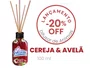 Difusor de Aromas Cereja & Avelã | Varetas | Novo Frescor | 100ml