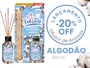 Difusor de Aromas Algodão | Varetas | Novo Frescor | 100ml Difusor de Aromas Algodão | Varetas | Novo Frescor | 100ml