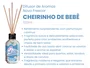 Difusor de Aromas Cheirinho de Bebê | Varetas | Novo Frescor | 100ml