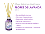 Difusor de Aromas Flores de Lavanda - 100ml - caixa com 12unidades