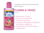 Limpador Perfumado Concentrado Flores & Trigo 140ml caixa c/12un